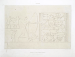 Sculpture : chasse à tir avec chiens courants (nécropole de Thèbes -- XVIIIe. dynastie)