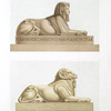 Sculpture : androsphinx et criosphinx (Aménophis III -- XVIIIe. dynastie)