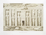 Sculpture : grand spéos d'Abochek (Nubie)