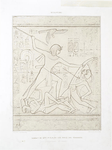 Sculpture : combat de Séti 1er. contre les chefs des Téhennou (Thèbes -- Karnac -- XIXe. dynastie)
