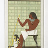 Peinture : groupe iconique de Teï & de sa femme (nécropole de Memphis -- Ve. dynastie)
