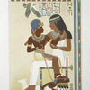 Peinture : Amounôph II et sa gouvernante : nécropole de Thèbes (XVIIIe. dynastie)