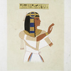 Peinture : portrait du prince Mantouhichopchf, fils de Ramsès-Meïamoun (XIXe. dynastie)