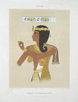 Peinture : portrait de Ramsès-Meïamoun (Ramsès II -- XIXe. dynastie)