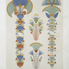 Peinture : bouquets peints dans les hypogées (XIXe. & XXe. dynasties)