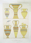 Art industriel : vases de tributaires asiatiques (nécropole de Thèbes -- XVIIIe. dynastie)