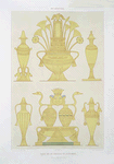 Art industriel : vases en or émaillé ou cloisonné (Thèbes -- XXe. dynastie)