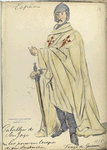 Caballero de Santiago de los primeros tempos de la [...]. Traje de guerra.   ([Año] 1175)