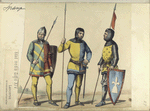 Edad media Siglo XIV. Lanceros, de mesnadas señoriales