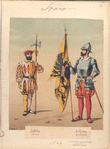 Guardia alemana; Alferez de infanteria. 1534