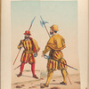 Guardia de los archeros de la cuchilla Casa real; Guardia espanola Casa real. 1560