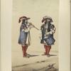 a] Pifaro, Infanteria de linea. Tercio de los azules viejos. [b] Tambor, Infanteria de linea. Tercio de los verdes viejos. 1680