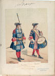 Fusilero. Tambor. (Años de 1700 á 1718)