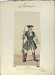 Fusilero del regimiento de los verdes viejos. 1710