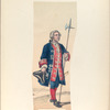 Guardia de alabarderos. Alabardero. (Años de 1718 á )