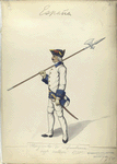 Sargento de infanteria reg-to vallon. 1750