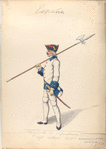 Sargento de infanteria reg-to vallon. 1750