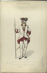 Teniente de infanteria. 1750