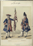 Guardias de Infanteria a Española y Walona : Alferez, Granadero. 1750