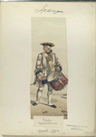 Tambor. Regimiento de Granada. 1750