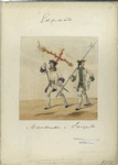 Abanderado e Sargento. 1751