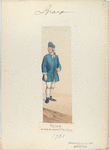 Fusilero, en trage de cuartel R.-to [Regimiento] de Africa.  1761