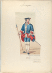 Oficial, Regimientos de Guardias.  1761