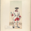 Oficial del regimiento de Sevilla. 1761