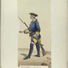 Infanteria ligera. Fusilero, 2.-o R.-to [Regimiento] voluntarios de Cataluña. Año 1761