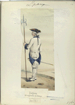 Sargento, del infanteria de Saboya. Año 1761