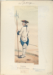 Sargento, del infanteria de Saboya. Año 1761