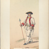 Oficial, del regimiento de Lombardia. 1766
