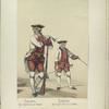 a] Fusilero, del regimiento de Vitoria;  [b] Sargento, del regimiento de Cordoba. (Año 1766)
