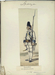 Granadero, del regimiento de  Sevilla. 1766