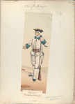 Fusilero, del regimiento de Granada. 1760