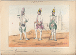 3. Granadero; 1. Coronel; 2. Fusilero