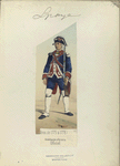 Guardia de infanteria: Oficial. (Años de 1775 á 1778)