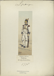 Infanteria de linea. Sargento, del regimiento de Africa. 1778