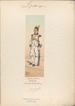 Infanteria de linea. Sargento, del regimiento de Africa. 1778