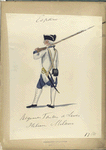 Regimiento Fanten [?] de linea. Italian, Milano. 1780