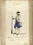 Regimiento Fanten [?] de linea. Wallona, Brabant. 1780