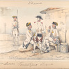 4. Soldado;  3. Tambor;  2. Pifaro;  1.Sargento.  1780