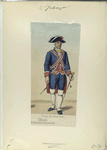 Tropa de Casa Real. Oficial, de Guardia Españolas. (1789)