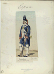 Granadero, de Guardias Españolas. (Año 1789)