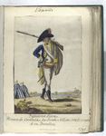 Infanteria Lijera. Primero de Cataluña, fue creado Año, de 1762. Consta de vn Batallon. (1797)
