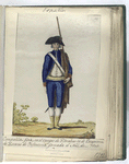 Compañia fixa en el campo de Gibraltar la  de Escopeteros de Getares de Infanteria, formade el Año, de 1705 (1797)