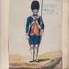 Guardias de Infanteria Española; Consta este Regimiento de seis Batallones cada vno de ocho Compañias, inclusa vna de Cazadores, y la fuerza de cada vna de cien Plazas, fue creado el Año, de 1704 (1797)