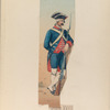 Siglo XVIII. Regimientos de linea. Fusilero Principe