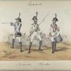 3, 1. Soldados; 2. Tambor. (1802)