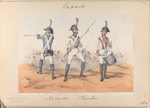 3, 1. Soldados; 2. Tambor. (1802)